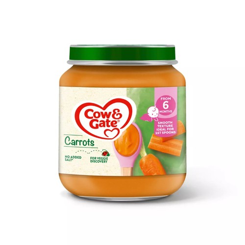 Cow & Gate Carrot Baby Food Snack Jar 6+ Months