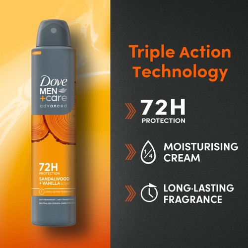 Dove Men+Care Advanced Antiperspirant Deodorant Sandalwood & Vanilla
