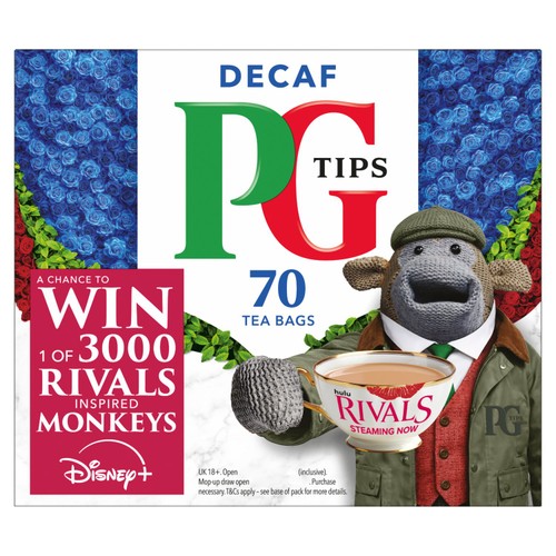 PG Tips Decaf Black Tea x70 Decaffeinated Tea Bags