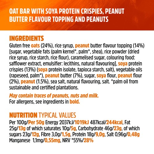 TREK Peanut Butter Protein Flapjacks