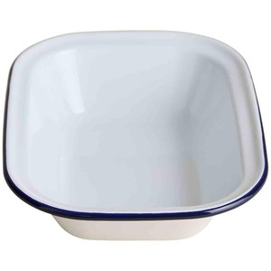 M&S Enamel 20cm Pie Dish, Dark Blue