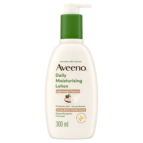 Aveeno Daily Moisturising Lotion with Cocoa Butter and Vanilla Scent