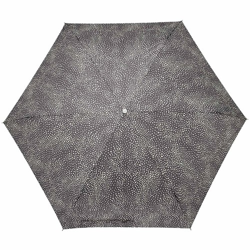 M&S Collection Polka Dot Compact Umbrella, Black Mix