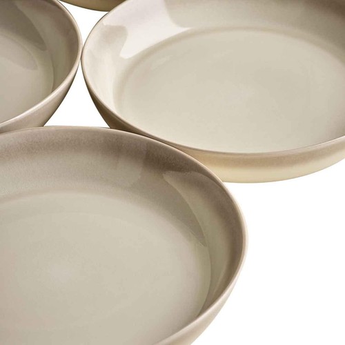 M&S Amberley Reactive Pasta Bowls, Natural