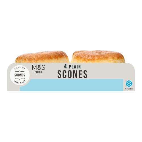 M&S 4 plain scones