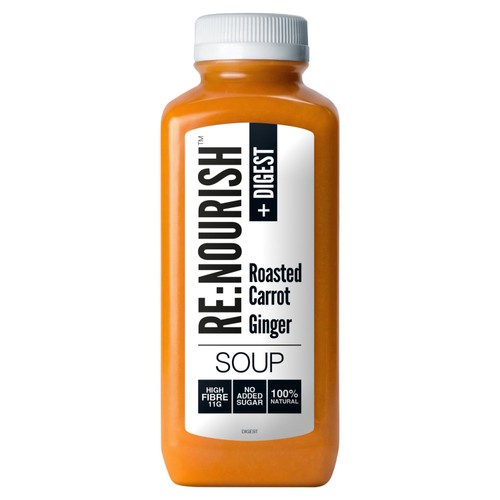 RENOURISH Digest Roasted Carrot and Ginger, High Fibre Soup