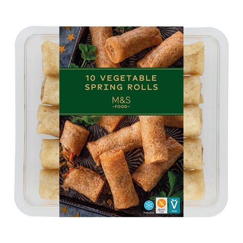 M&S 10 Vegetable Spring Rolls