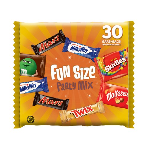 Mars, Maltesers, M&M's, Twix and more Funsize Milk Chocolate Party Bag