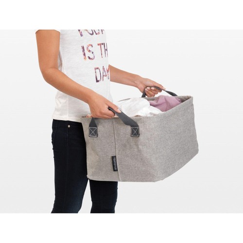 Brabantia Foldable Laundry Basket 35 L, Grey