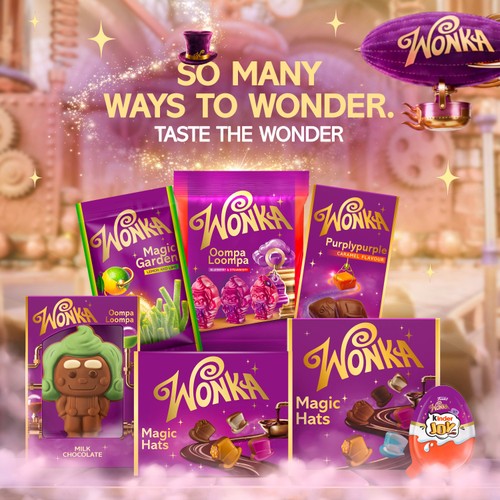 Wonka Purply purple Chocolate Block Bar