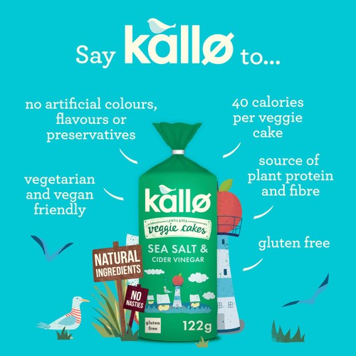 Kallo Sea Salt & Cider Vinegar Veggie Cakes