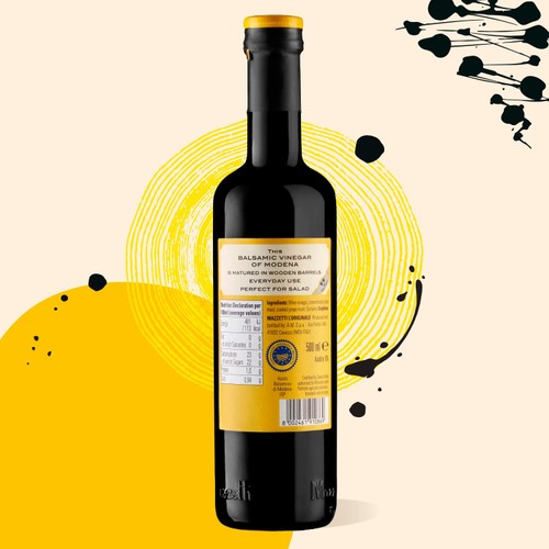 Mazzetti Balsamic Vinegar Yellow Label 2 leaf