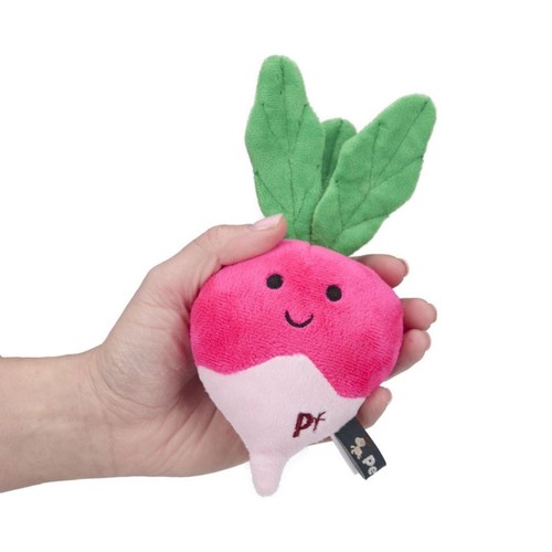Petface Foodie Faces Radish Plush Dog Toy