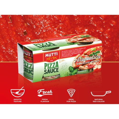 Mutti Basil & Oregano Italian Pizza Sauce No Added Sugar