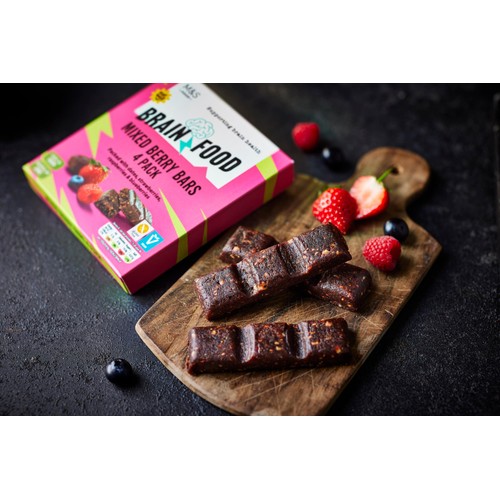 M&S Brain Food Mixed Berry Bars Multipack
