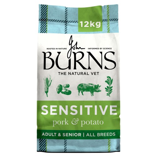 Burns Sensitive Adult Pork & Potato Dry Dog Food