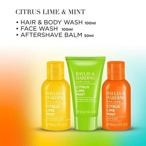 Baylis & Harding Citrus, Lime & Mint Men's Refreshing Essentials Trio Gift
