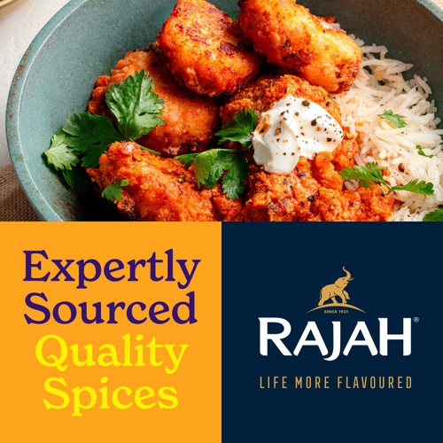 Rajah Spices Ground Mild Madras Curry Powder