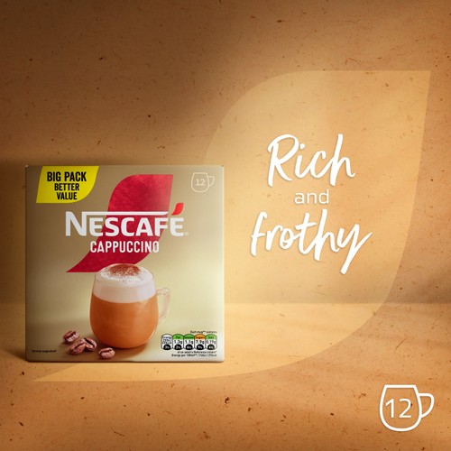 Nescafe Cappuccino Instant Coffee 12 Sachets