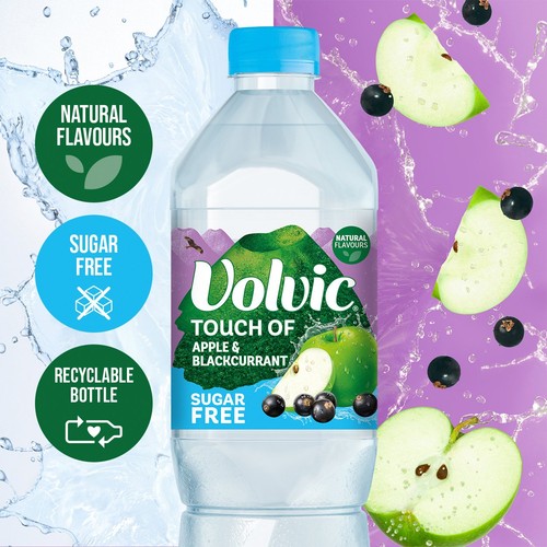 Volvic Touch of Fruit Apple & Blackcurrant Sugar Free Still Flavoured Water