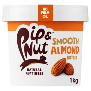 Smooth Almond Butter 1kg (Pip & Nut)