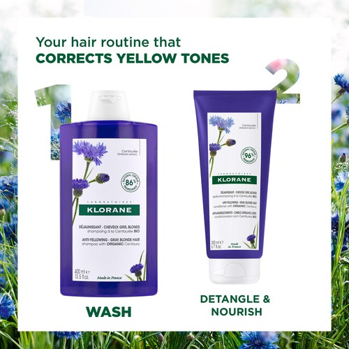 Klorane Anti-yellowing Shampoo with ORGANIC Centaury