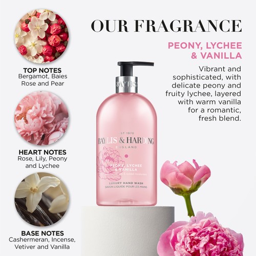 Baylis & Harding Peony, Lychee & Vanilla Hand Wash