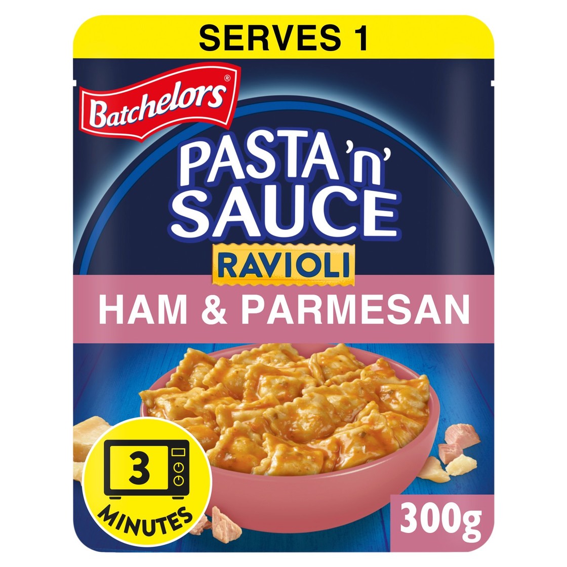 Batchelors Pasta 'n' Sauce Ravioli Microwave Ready Meal Ham and ...