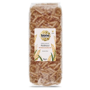 Biona Organic Whole Wheat Fusilli Pasta
