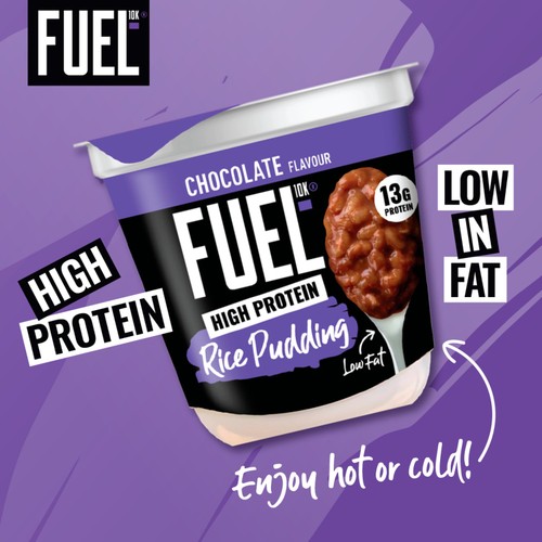 FUEL10K Chocolate Flavour High Protein Rice Pudding