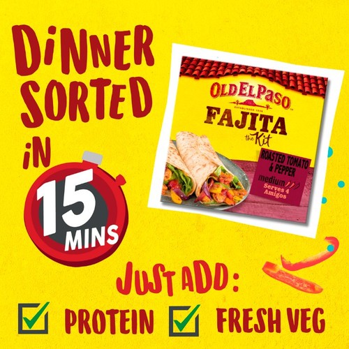 Old El Paso Mexican Roasted Tomato & Pepper Fajita Kit