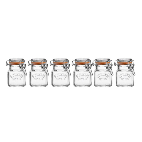Kilner Glass Clip Top Spice Jar Set