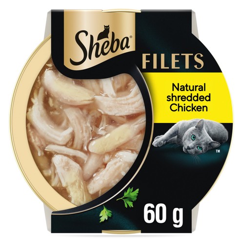 Sheba Fillets Cat Food Tray with Chicken in Gravy