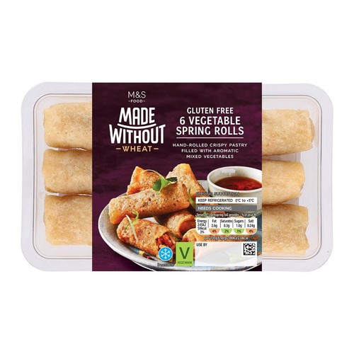 M&S Made Without 6 Vegetable Spring Rolls