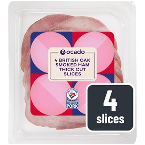 British Oak Smoked Ham Thick Cut 4 Slices