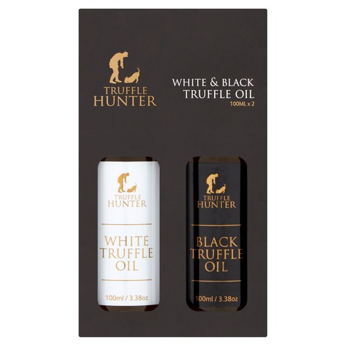 Truffle Hunter, Black & White Truffle Oil Selection, 2 x 100ml Truffle Hunter, Black & White Truffle Oil Selection, 2 x 100ml