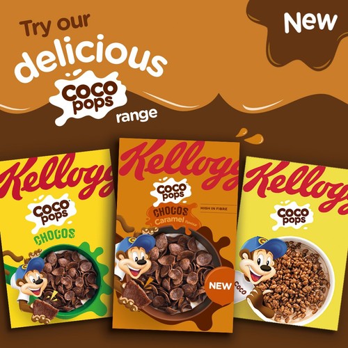 Kellogg's Coco Pops Choccos Caramel Breakfast Cereal
