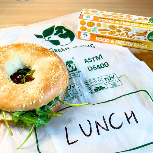 Eco Green Living Certified Compostable 4L Freezer Bags for Food