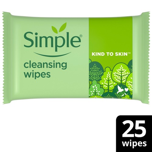 Simple Kind to Skin Biodegradable Face Wipes
