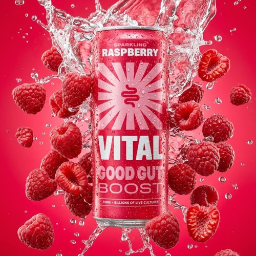 VITAL Gut Health Raspberry Soda