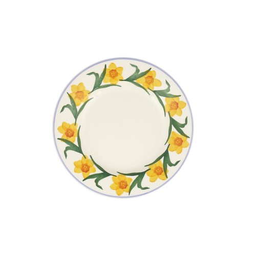 Emma Bridgewater Windblown Daffodils Medium Dinner Plate, 8.5 Inch