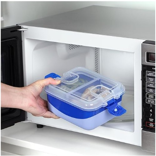 Sistema Heatables Dual Compartment Microwave Food Container 1.35L