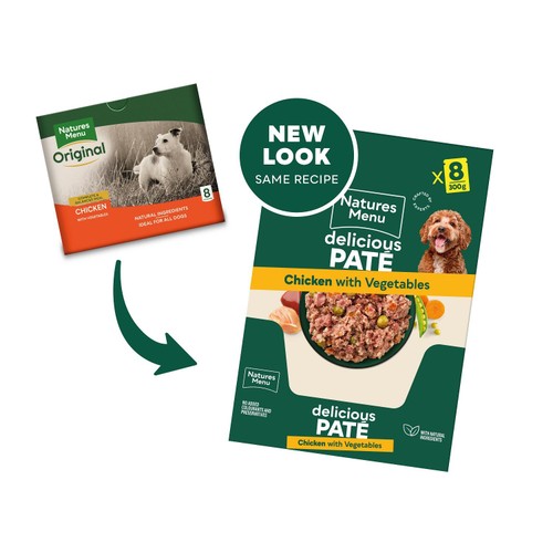 Natures Menu Pouches Food for Adult Dogs Chicken with Vegetables