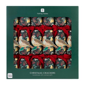 Talking Tables Partridge Deluxe Crackers with Culinary Gifts