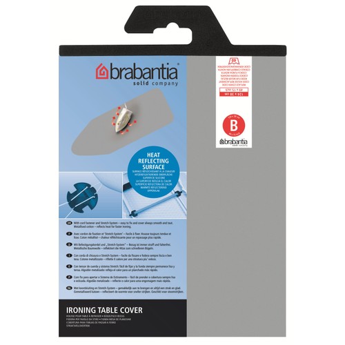 Brabantia 124cm x 38cm Metalised Ironing Board Cover 