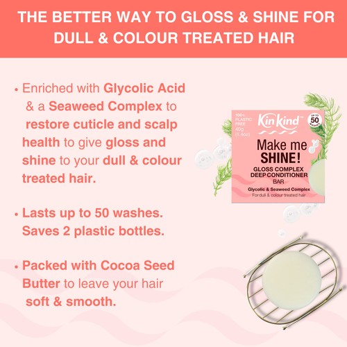 KinKind Make Me SHINE! Solid Conditioner Bar