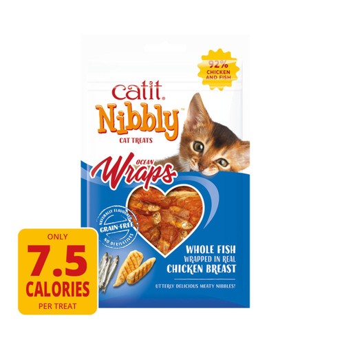 Catit Nibbly Wraps Chicken & Fish Cat Treat