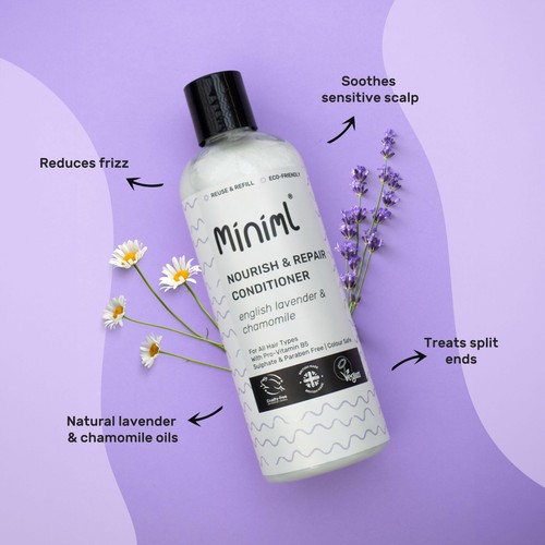 Miniml Nourish & Repair Hair Conditioner Lavender & Chamomile