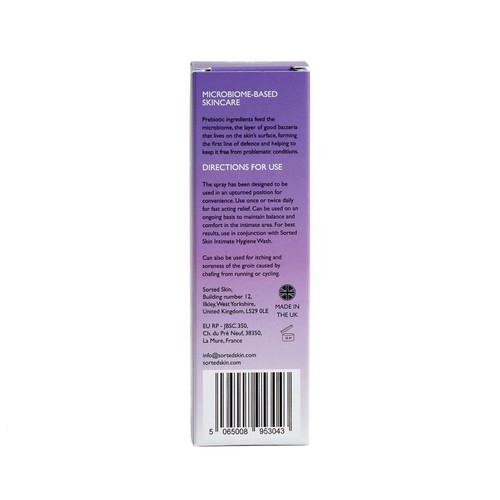 Sorted Skin Intimate Hygiene Spray-Prebiotic Microbiome Based