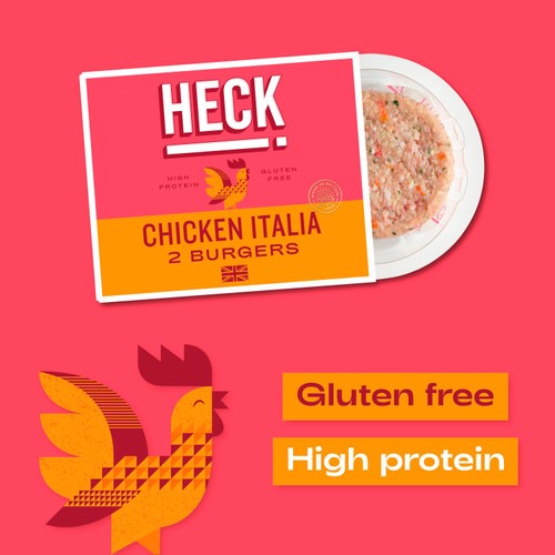 HECK! Chicken Italia Gluten Free 2 Burgers